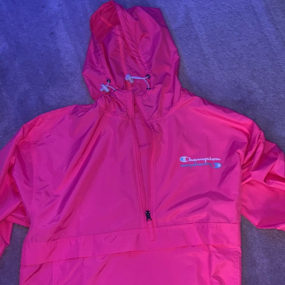 Water resistant champion jacket 
Size Large